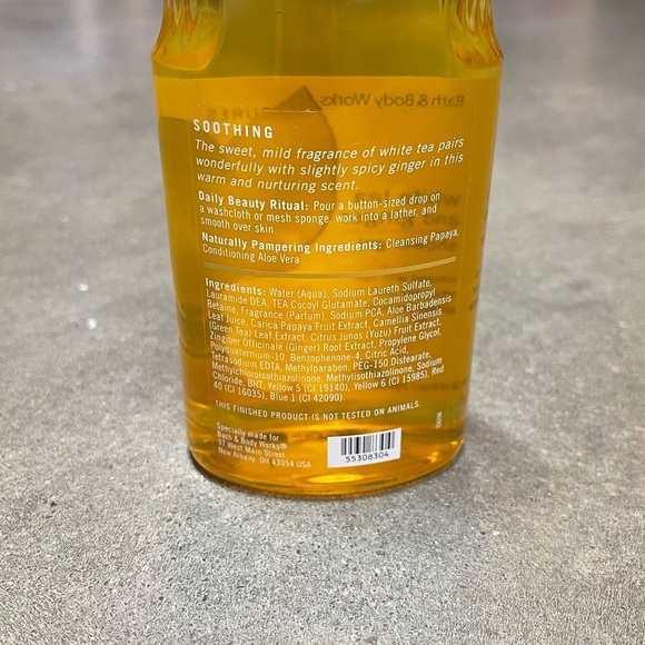Bath & Body Works White Tea and Ginger Shower Gel - Picture 4 of 5